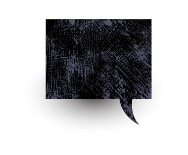 Eski vektör kaba sohbet kabarcık