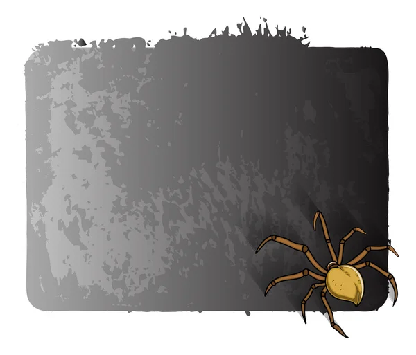 Banner de Halloween de araña de miedo — Vector de stock