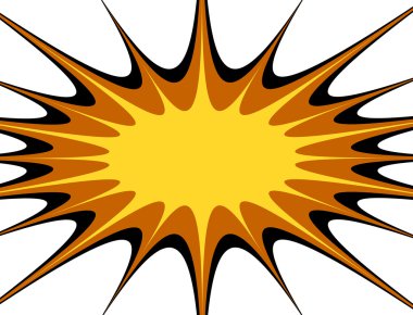 Retro patlama Banner tasarımı