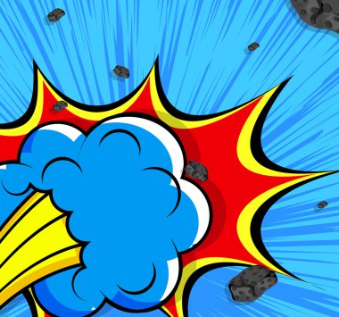 Soyut Retro patlama arka plan