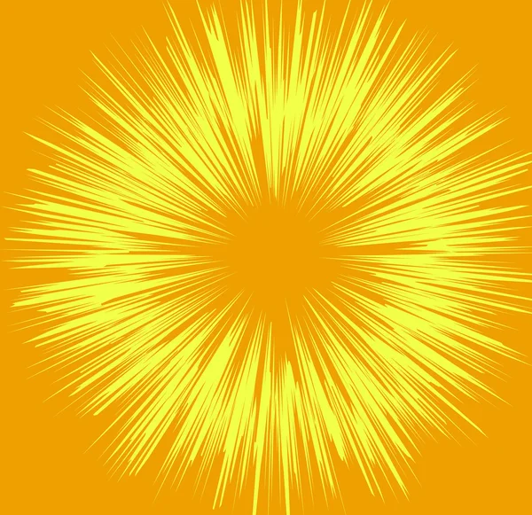 Gelber Sonnenbrand — Stockvektor