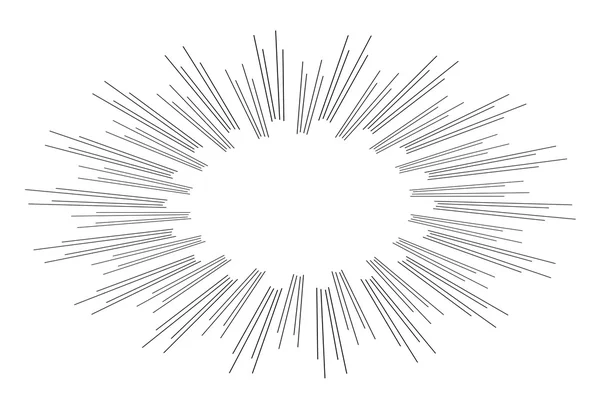 Dessin de bannière Sunburst rétro — Image vectorielle