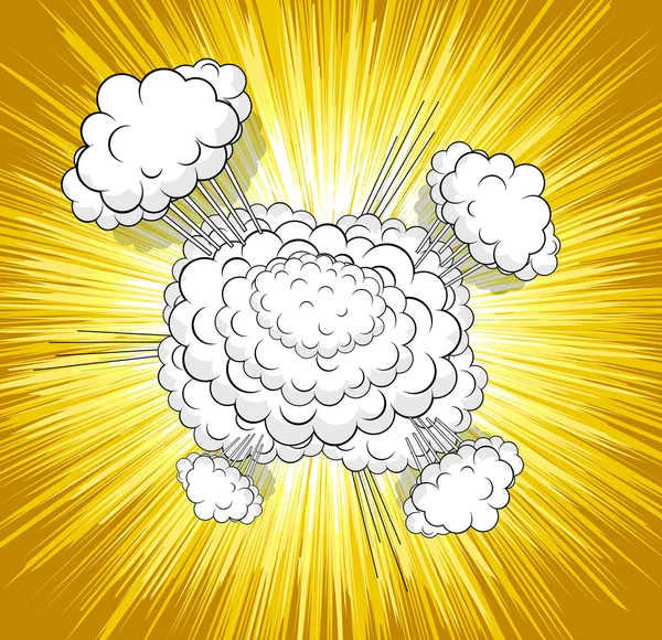 Σχεδίαση φόντου "σύννεφα" έκρηξη — Διανυσματικό Αρχείο