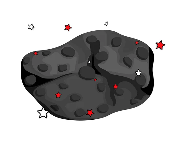 Vettore di stelle asteroidi — Vettoriale Stock