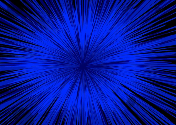 Fond bleu vif Sunburst — Image vectorielle