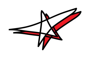 Dekoratif Retro yıldız öğeleri