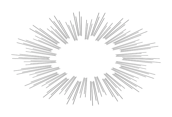 Abstract Grunge Sunburst Banner Design — Stock Vector