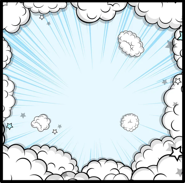 Soyut bulutlar patlama arka plan — Stok Vektör