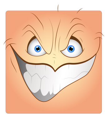 Yaramaz neşeli gülümseme kutusuna Smiley