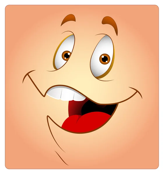 Laughing Box Smiley — Stock Vector