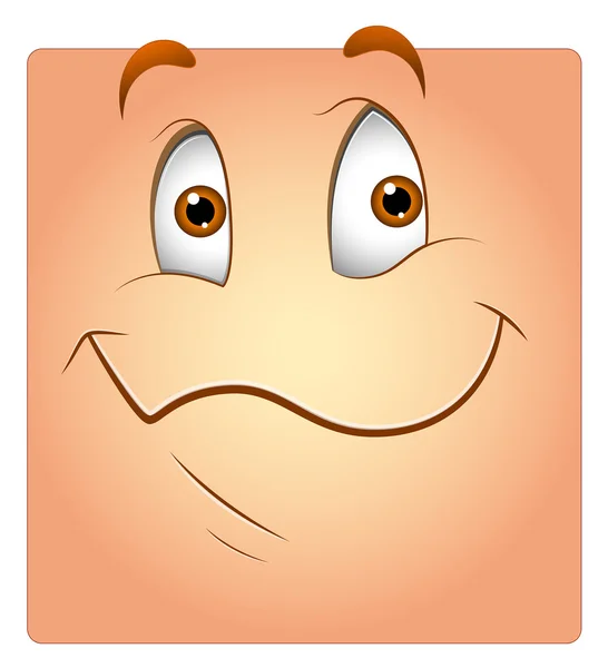 Boîte de sourire innocente Smiley — Image vectorielle