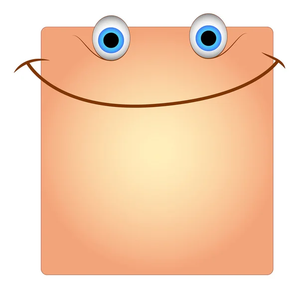 Sonrisa feliz cara caja Smiley Vector — Archivo Imágenes Vectoriales