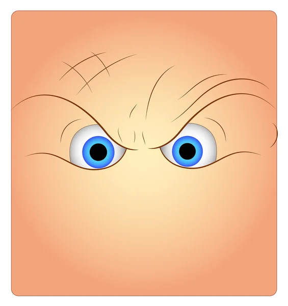 Cartoon Angry Eyes — Stock Vector