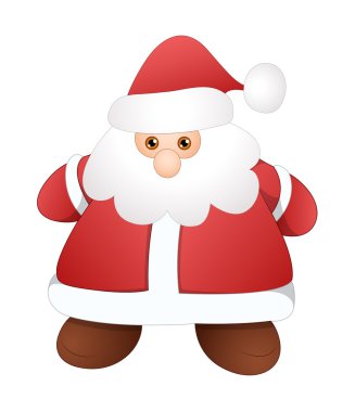 Komik küçük şişko Noel Baba