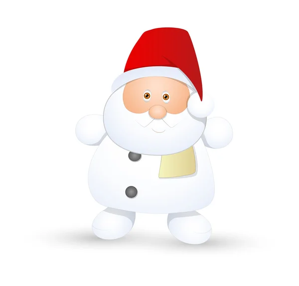 Pequeno garoto Papai Noel — Vetor de Stock