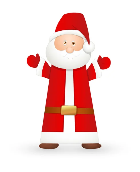 Happy Cartoon Santa Character — Stock Vector