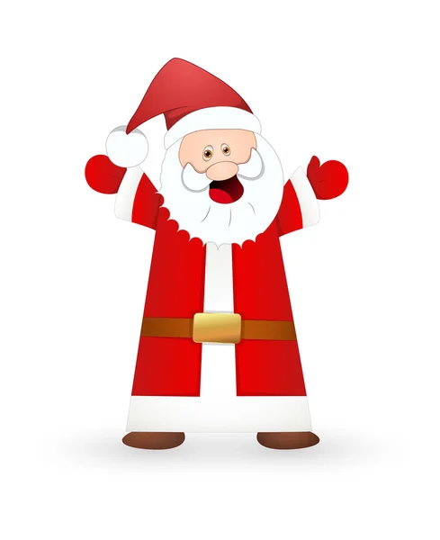 Feliz viejo Papá Noel — Vector de stock
