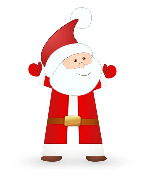 Happy Face Santa — Stock Vector