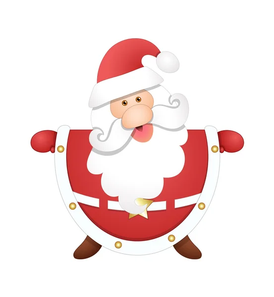 Kid Santa personagem dança — Vetor de Stock