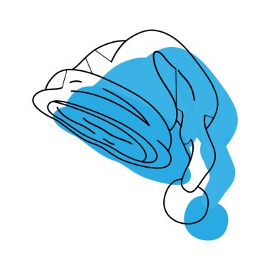 Noel Baba şapkası Clipart vektör