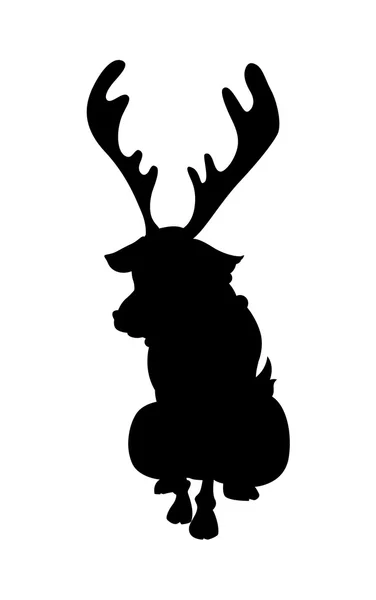 Forma animale renna — Vettoriale Stock