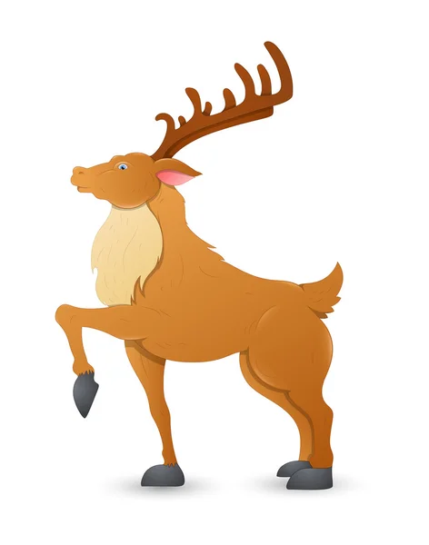 Danseuse renne de Noël — Image vectorielle