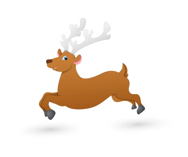 Vixen Running Reindeer — Stock Vector