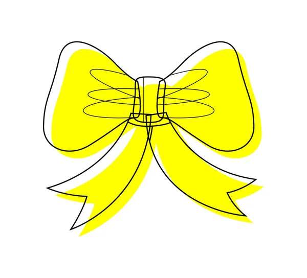Ruban Bow Dessin vecteur — Image vectorielle
