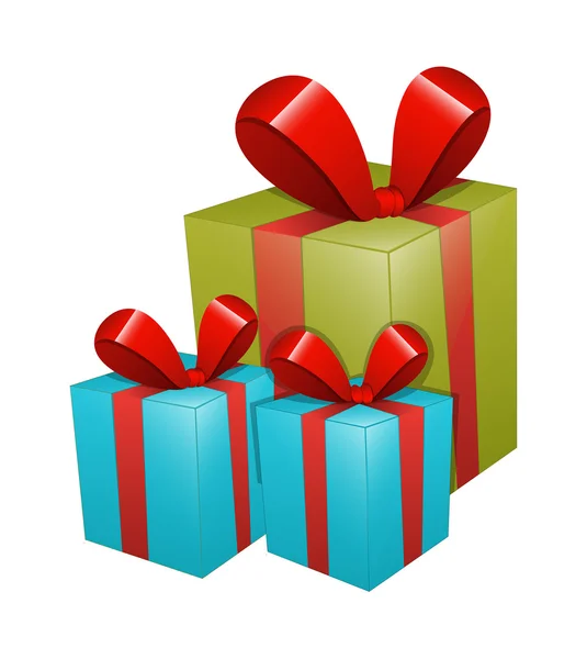 Gift Boxes Vector — Stock Vector