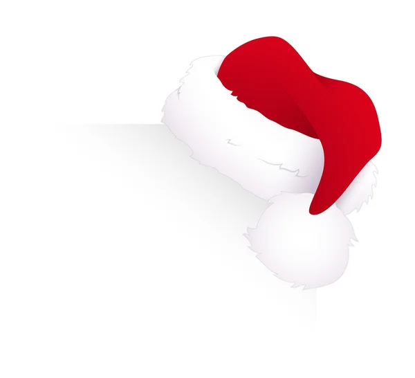 Santa Cap jul banner – Stock-vektor