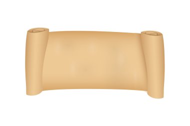 Parşömen kaydırma mesaj afiş