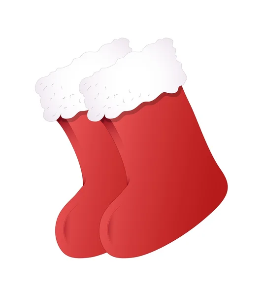 Cartoon Santa Claus Vector sokken elementen — Stockvector