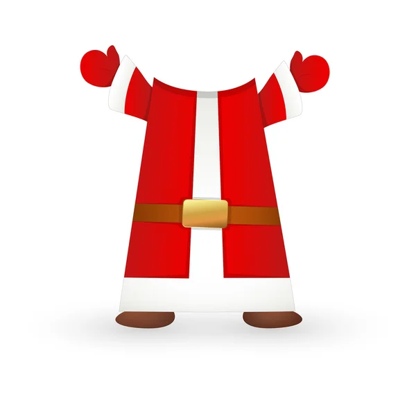 Santa claus kostuum — Stockvector