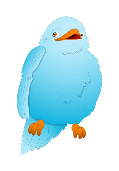 Vector pájaro azul — Vector de stock