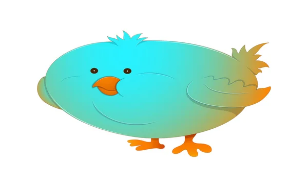 Carattere divertente uccello — Vettoriale Stock