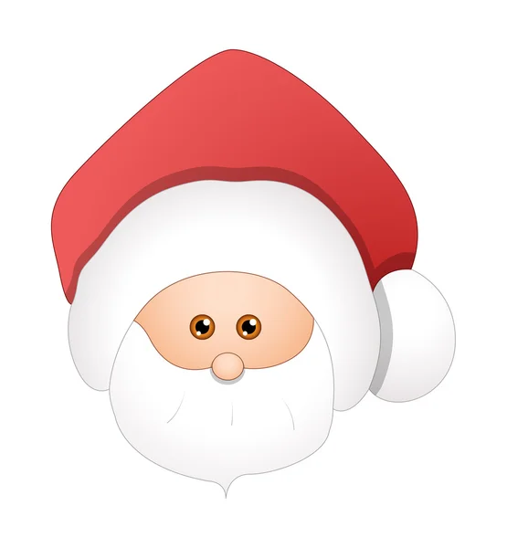 Stary twarz Santa — Wektor stockowy