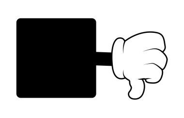 Çizgi film el gösteren kaybetmek jest