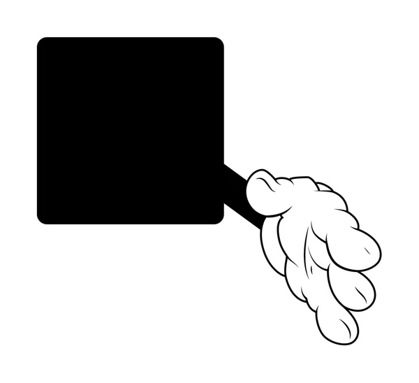 Dessin animé secouer le vecteur de main — Image vectorielle