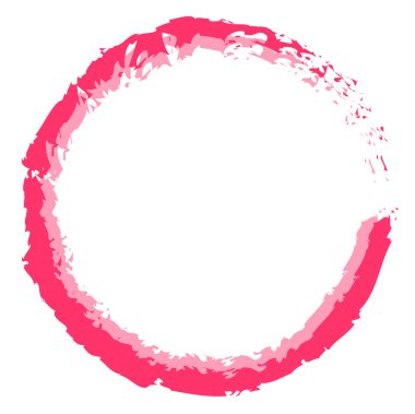 Grunge fırça konturu daire