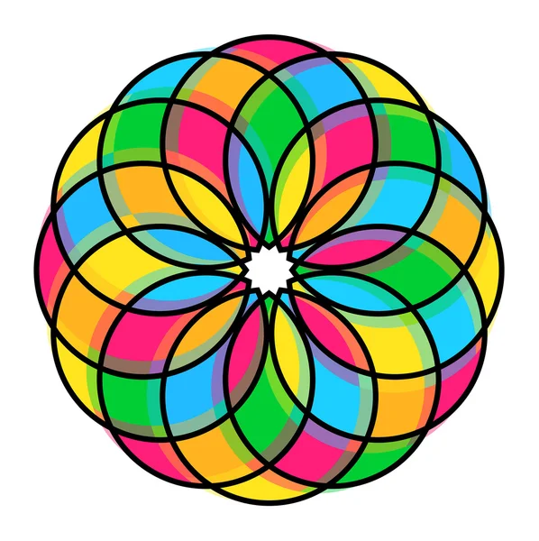 Rainbow cirklar — Stock vektor