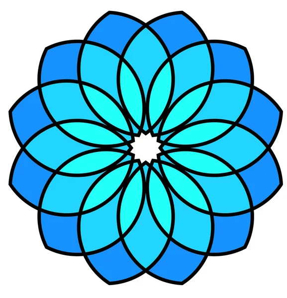 Ročník květinové kruhy — Stockový vektor