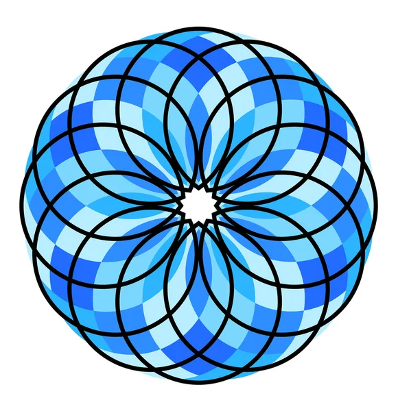 Винтажные цветущие круги — стоковый вектор