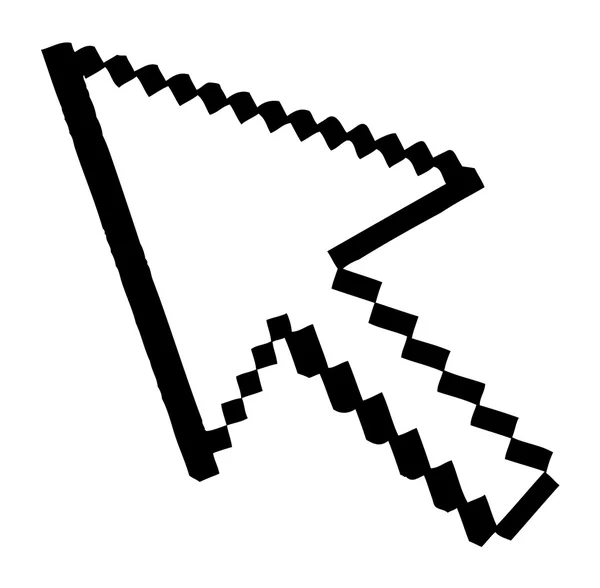 Flèche pixel — Image vectorielle