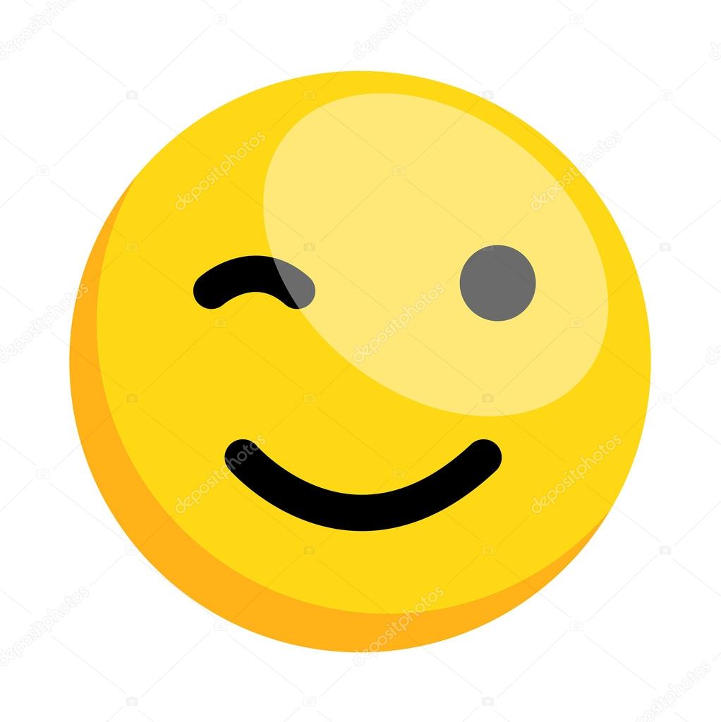 winking animated smiley face with hearts clipart