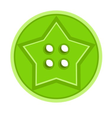 Yıldız bez düğmesi