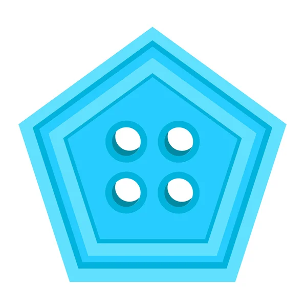 Дизайн кнопки полигона — стоковый вектор
