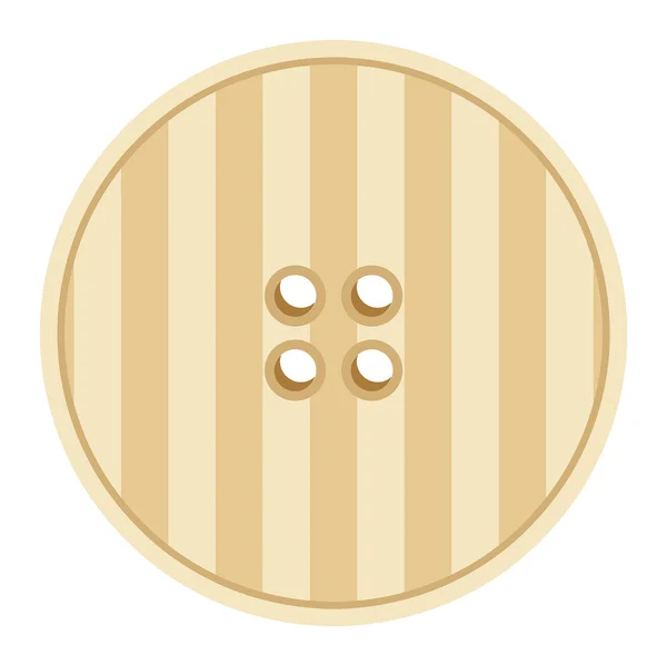 Vintage Striped Button — Stock Vector