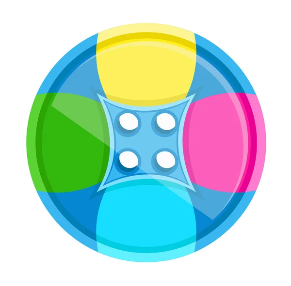 Vector de botón colorido — Archivo Imágenes Vectoriales