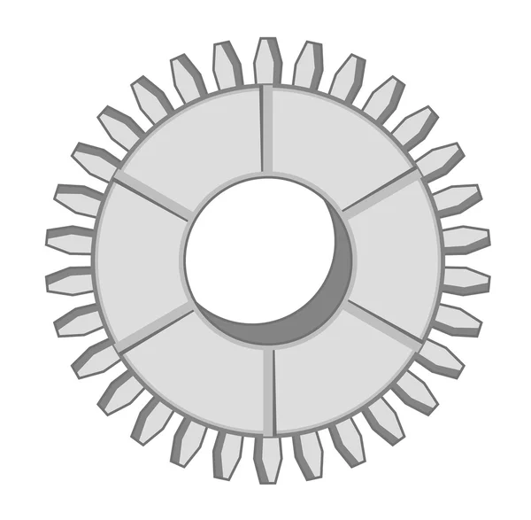 Maschinen Zahnrad — Stockvektor