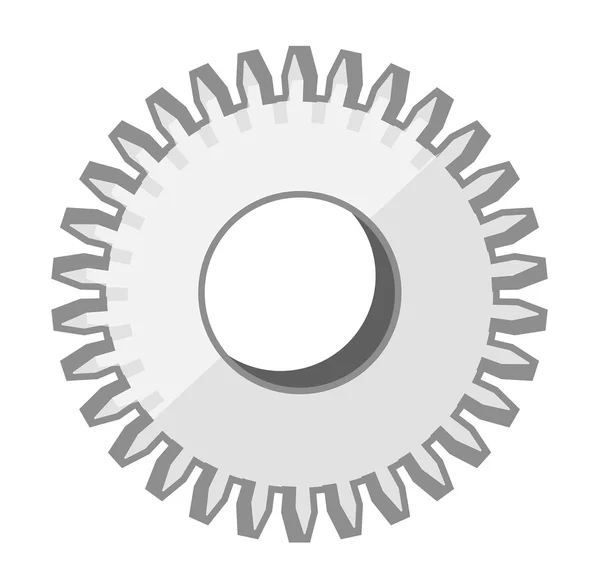 Metallic Gear Wheel — Stock Vector